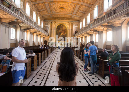 San Pietro San Paolo cappella Old Royal Naval College Foto Stock