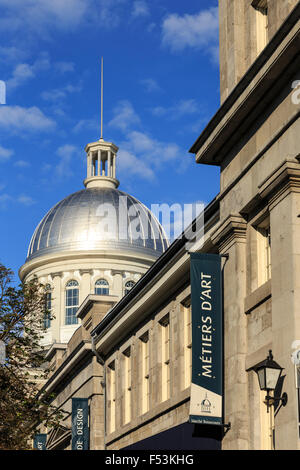 Mercato di Bonsecours (Marche Bonsecours) Vecchia Montreal, in Quebec, Canada Foto Stock