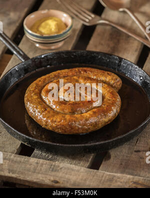 Salsicce Cumberland. Cibo tradizionale REGNO UNITO Foto Stock