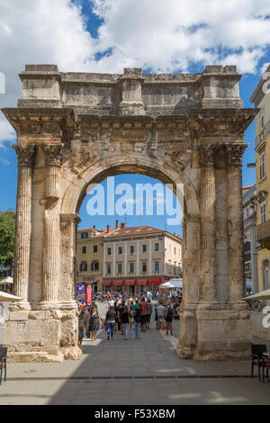 Sergijevac romano, Pola, Istria, Croazia Foto Stock