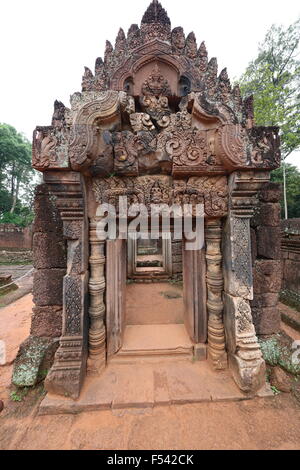 Tempio di Banteay Srei, Cambogia Foto Stock