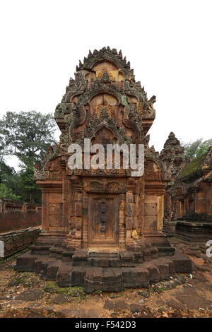 Tempio di Banteay Srei, Cambogia Foto Stock