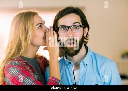 Il team Creative spettegolare Foto Stock