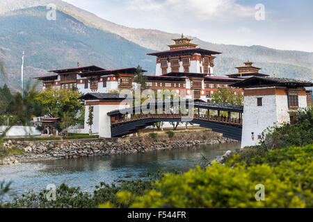 Punakha Dzong in Bhutan Foto Stock