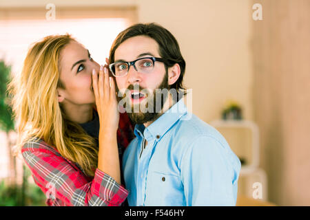 Il team Creative spettegolare Foto Stock