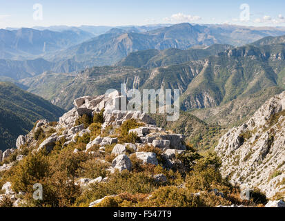 Alpi marittime, Vesubie Valley, il Parco Nazionale del Mercantour, Nice, Francia Foto Stock