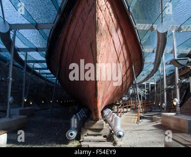 Lo scafo del SS Gran Bretagna, Bristol, Inghilterra Foto Stock