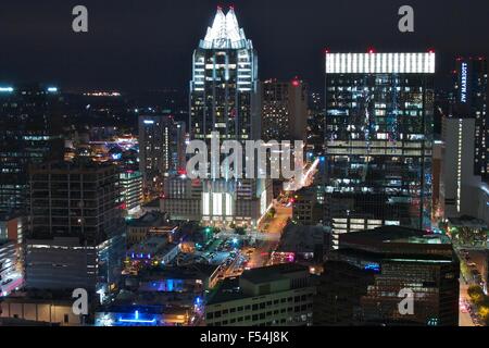 Torre di gelo di Austin in Texas. Foto Stock