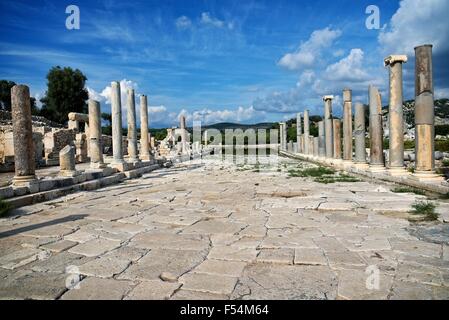 Patara turchia sito dell antica città vicino a Kalkan sulla costa mediterranea. Foto Stock