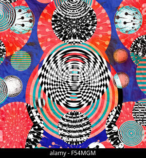 Elementi di grafica e illustrazione con elementi astratti Foto Stock