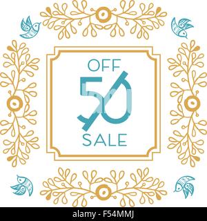 Natale luminoso vendita banner Illustrazione Vettoriale