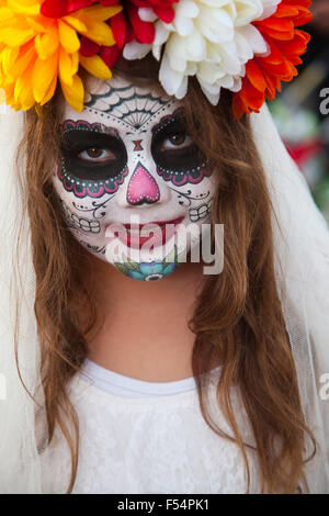 2015 Il Giorno dei Morti - aka Dia de los Muertos - Hollywood Forever Cemetery, Hollywood, California, Stati Uniti d'America Foto Stock