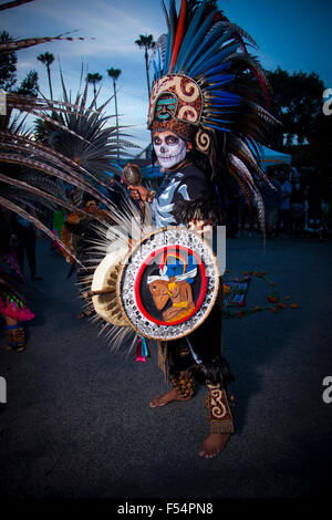 2015 Il Giorno dei Morti - aka Dia de los Muertos - Hollywood Forever Cemetery, Hollywood, California, Stati Uniti d'America Foto Stock