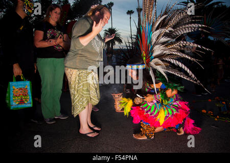 2015 Il Giorno dei Morti - aka Dia de los Muertos - Hollywood Forever Cemetery, Hollywood, California, Stati Uniti d'America Foto Stock