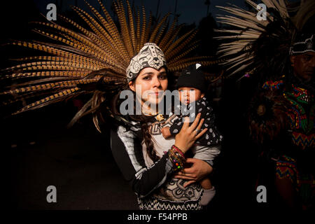 2015 Il Giorno dei Morti - aka Dia de los Muertos - Hollywood Forever Cemetery, Hollywood, California, Stati Uniti d'America Foto Stock