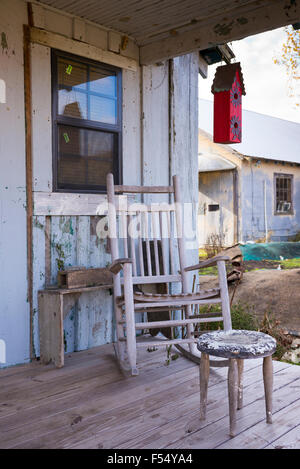 Baracche di Guest Hotel stanza a La Baracca fino Inn cotone mezzadri hotel a tema in Clarksdale, luogo di nascita di Blues, Mississippi, STATI UNITI D'AMERICA Foto Stock