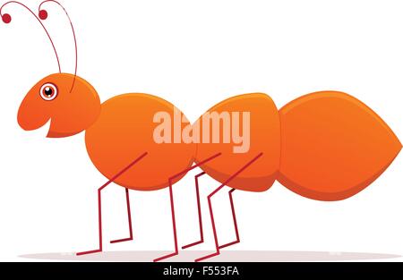 Cartoon carino Ant vettoriali in formato vettoriale. Illustrazione Vettoriale