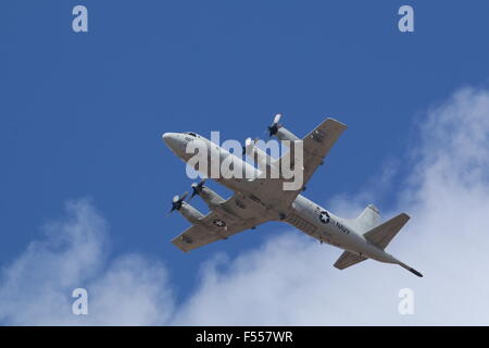 US Navy piano di sorveglianza P-3C Orion Foto Stock