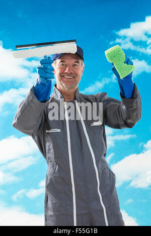 Professional detergente per vetri Foto Stock