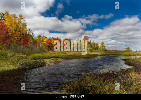 Lago Fishtrap nel mese di settembre Foto Stock