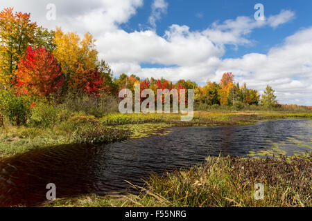 Lago Fishtrap nel mese di settembre Foto Stock