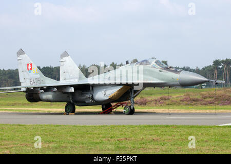 Slovak Air Force MiG-29 fulcro jet da combattimento Foto Stock