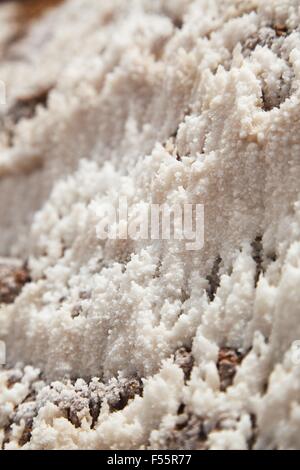 Chiudere in su e in particolare del sale, Maras, Perù, Sud America Foto Stock