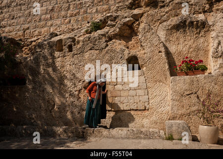 Il Garden Tomb , Gerusalemme Foto Stock