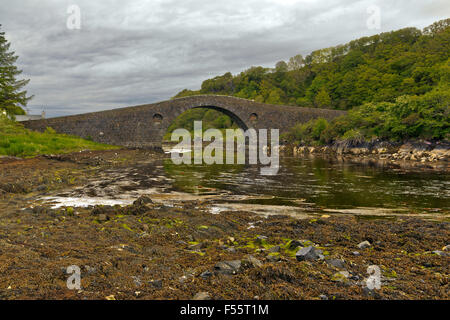 Atlantic Bridge per l'isola di Seil, Highlands & Isole della Scozia Foto Stock