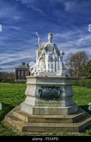 Statua della regina Victoria di Londra Foto Stock