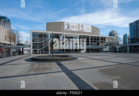 Queen Elizabeth Theatre, Cambie San, nel centro cittadino di Vancouver, Canada Foto Stock