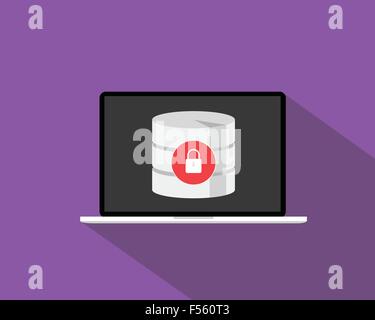 La protezione del database Illustrazione Vettoriale