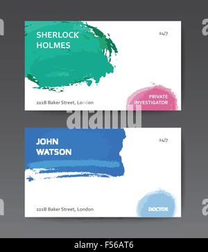 Modelli di biglietti da visita Illustrazione Vettoriale