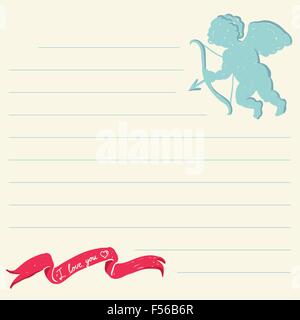 Nota di amore Illustrazione Vettoriale