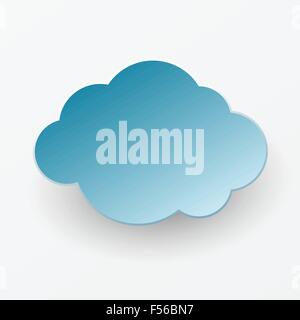 Nuvola di carta Illustrazione Vettoriale