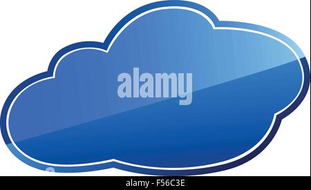 Segno della nube Illustrazione Vettoriale