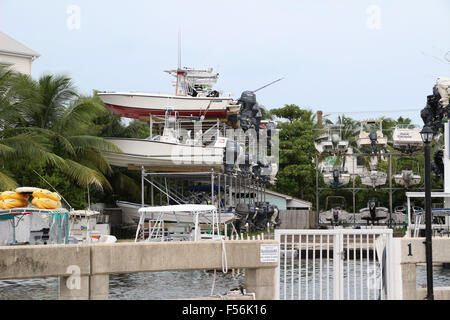 Barca marina ship store in Florida keys Foto Stock