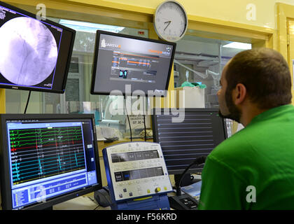 Il catetere di ablazione a laboratorio universitario Centro Clinico sorella della misericordia a Zagabria in Croazia Foto Stock