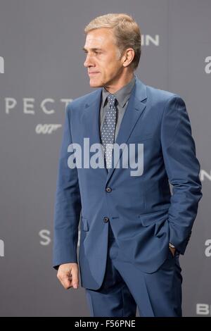 Berlino, Ca, Germania. 28 ott 2015. Christoph Waltz.tedesco premiere di 'Spectre' .Berlin, Germania .Ottobre 28, 2015 Credit: Roger Harvey/Globe foto/ZUMA filo/Alamy Live News Foto Stock