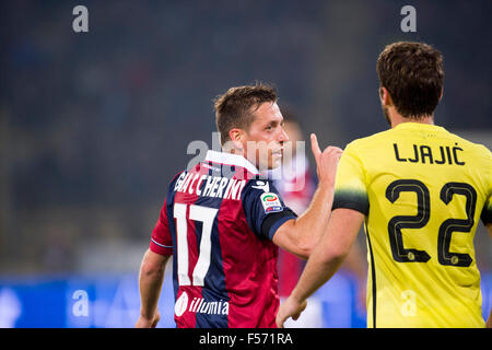 Bologna, Italia. 27 ott 2015. Emanuele Giaccherini (Bologna) Calcio/Calcetto : Italiano 'Serie A' match tra Bologna FC 0-1 Inter Milan a Stadio Renato Dall'Ara di Bologna, in Italia . © Maurizio Borsari/AFLO/Alamy Live News Foto Stock