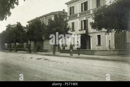 Progettazione di industrie meccaniche Suzzara 2a flotta deposito officina, Italia Foto Stock