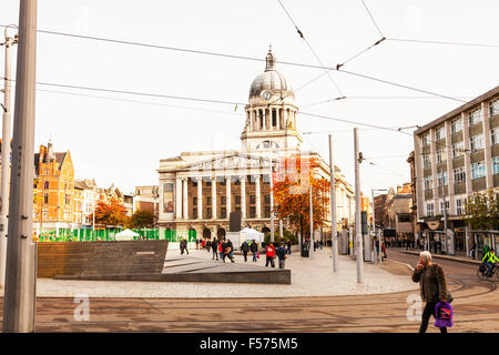 Nottingham City Hall Council House Edificio Piazza del Mercato facciata Nottinghamshire Inghilterra GB UK UE Unione europea Europa 1929 Foto Stock