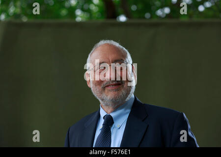 Joseph Stiglitz. Edinburgh International Book Festival 2014 foto scattate in Charlotte Square Gardens. Edimburgo. Pak@ Mera 25/08 Foto Stock