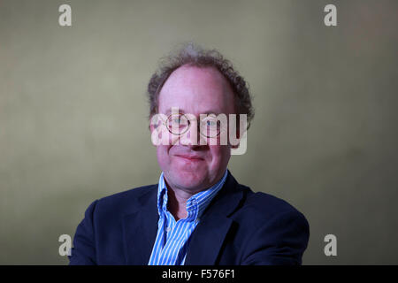 Ben Macintyre. Edinburgh International Book Festival 2014 foto scattate ai Charlotte Square Gardens. Edimburgo. Pako Mera Foto Stock