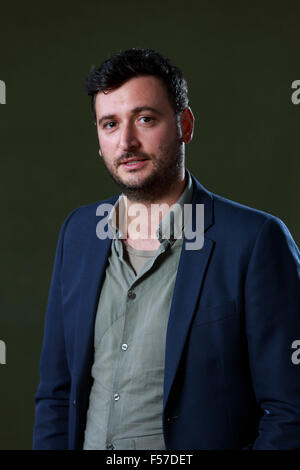 James Ley. Edinburgh International Book Festival 2014 foto scattate in Charlotte Square Gardens. Edimburgo. Pak@ Mera 18/08/2014 Foto Stock