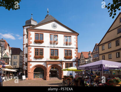 Municipio della Città Vecchia e di mercato superiore, Lohr am Main, Spessart, bassa Franconia, Franconia, Baviera, Germania Foto Stock