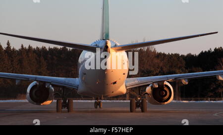 Boeing 737-700 C-GWBT WestJet sulla pista di YOW Ottawa in Canada, 20 Febbraio 2015 Foto Stock