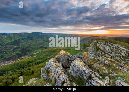 La Vallée de la Loue, Mouthier-Haute-Pierre, Doubs, Franca Contea, in Francia, in Europa. Foto Stock