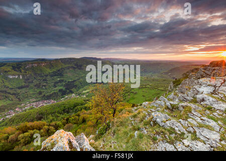 La Vallée de la Loue, Mouthier-Haute-Pierre, Doubs, Franca Contea, in Francia, in Europa. Foto Stock