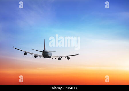 Sfondo di viaggio, compagnie aeree internazionali Foto Stock